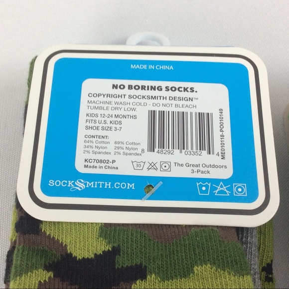 SockSmith Minis Boys Socks Size 12-24 Months 6 Pr. - Picture 7 of 8